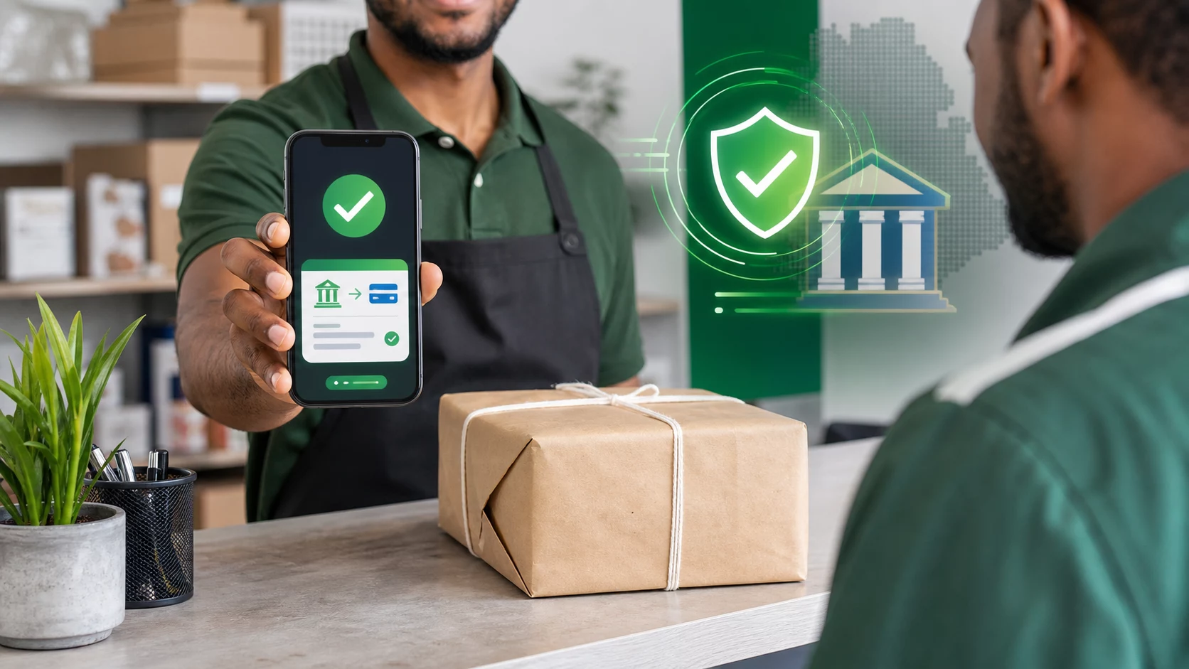 Merchant verifying a CBE bank transfer before release