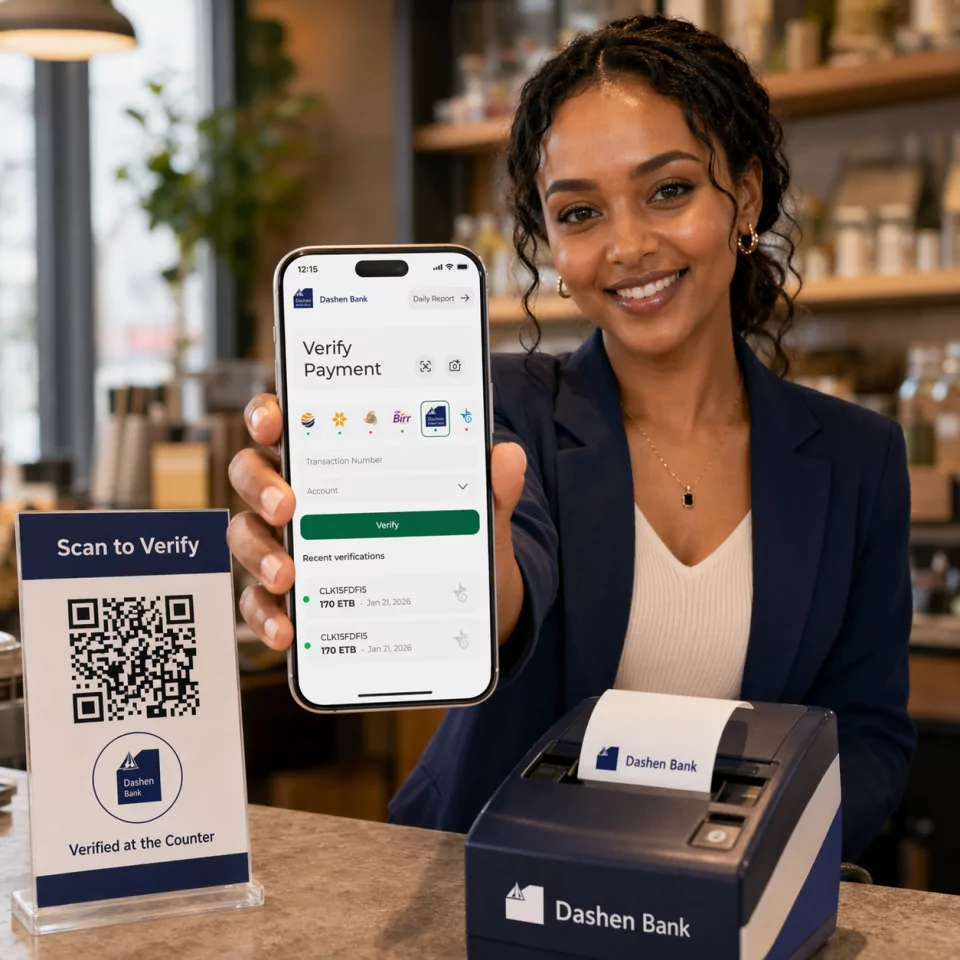 Dashen Bank verification illustration